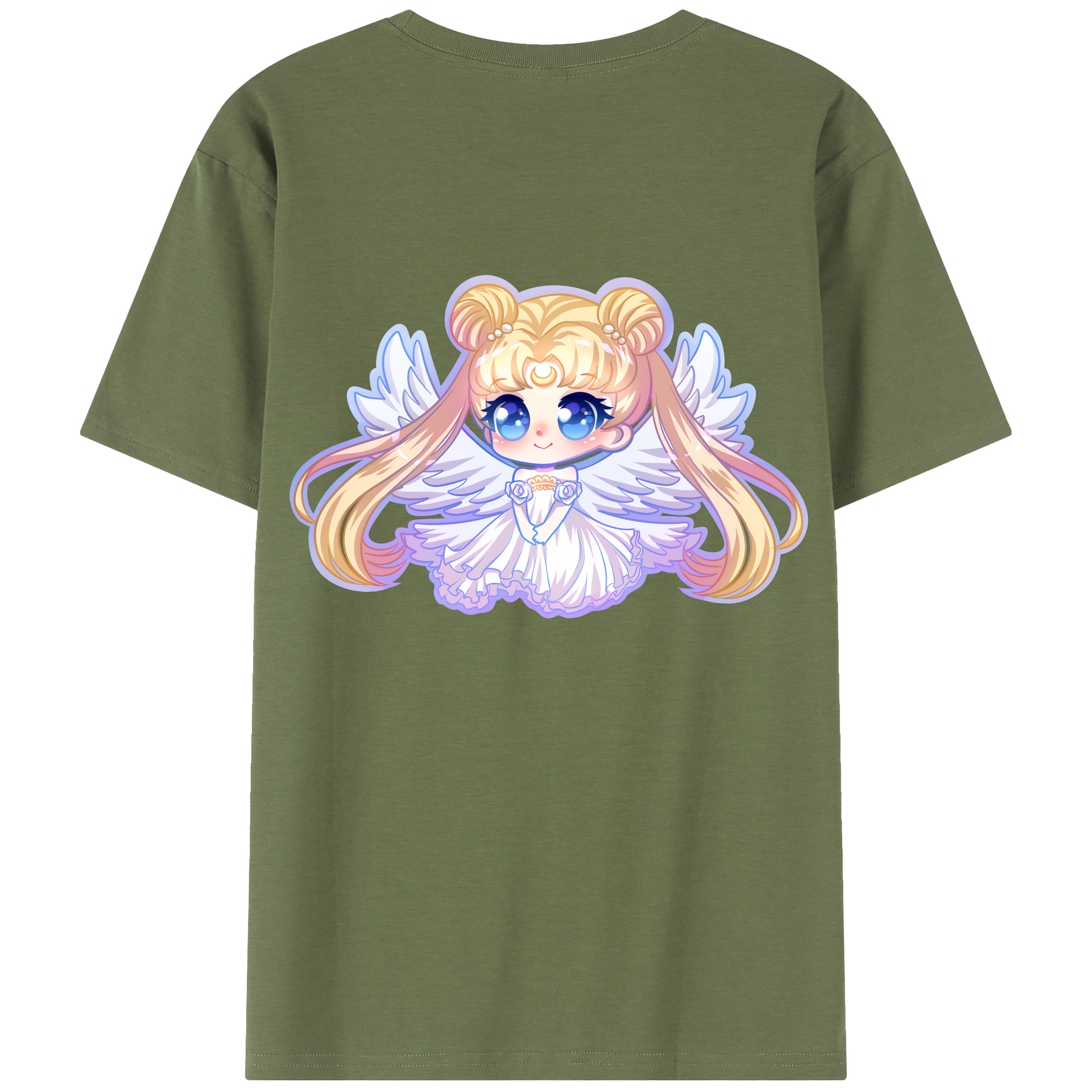 （画像用） 美少女戦士セーラームーン 愛野 美奈子 あいの みなこ Sailor Moon Aino Minako 綿100％半袖Tシャツ（背面プリント）